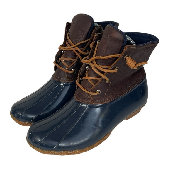 Sperry Shoes - B3 Women’s Sperry Saltwater Leather Waterproof Rain Duck Boots 11